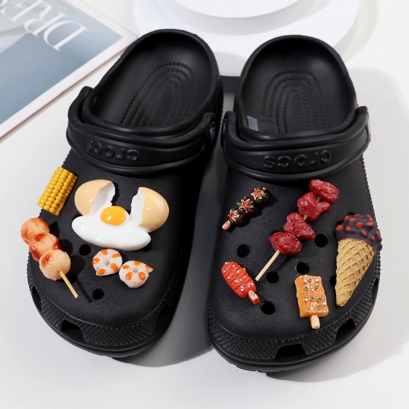 Bread and Dessert Imitation Food Cute Shoe Charms DIY For Clogs