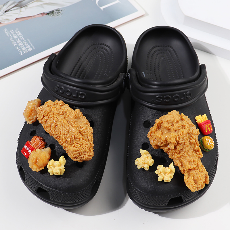 Bread and Dessert Imitation Food Cute Shoe Charms DIY For Clogs