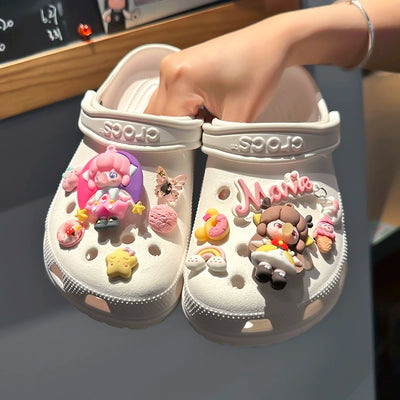 Dongdong Shoes Cartoon Flower Fairy Doll Cute Decoration Clogs Shoe Charms DIY