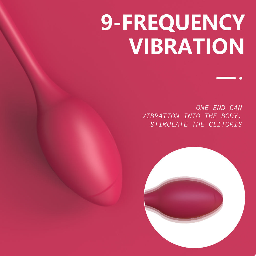 Agnete Twin rose vibrators with tongue clitoris stimulator