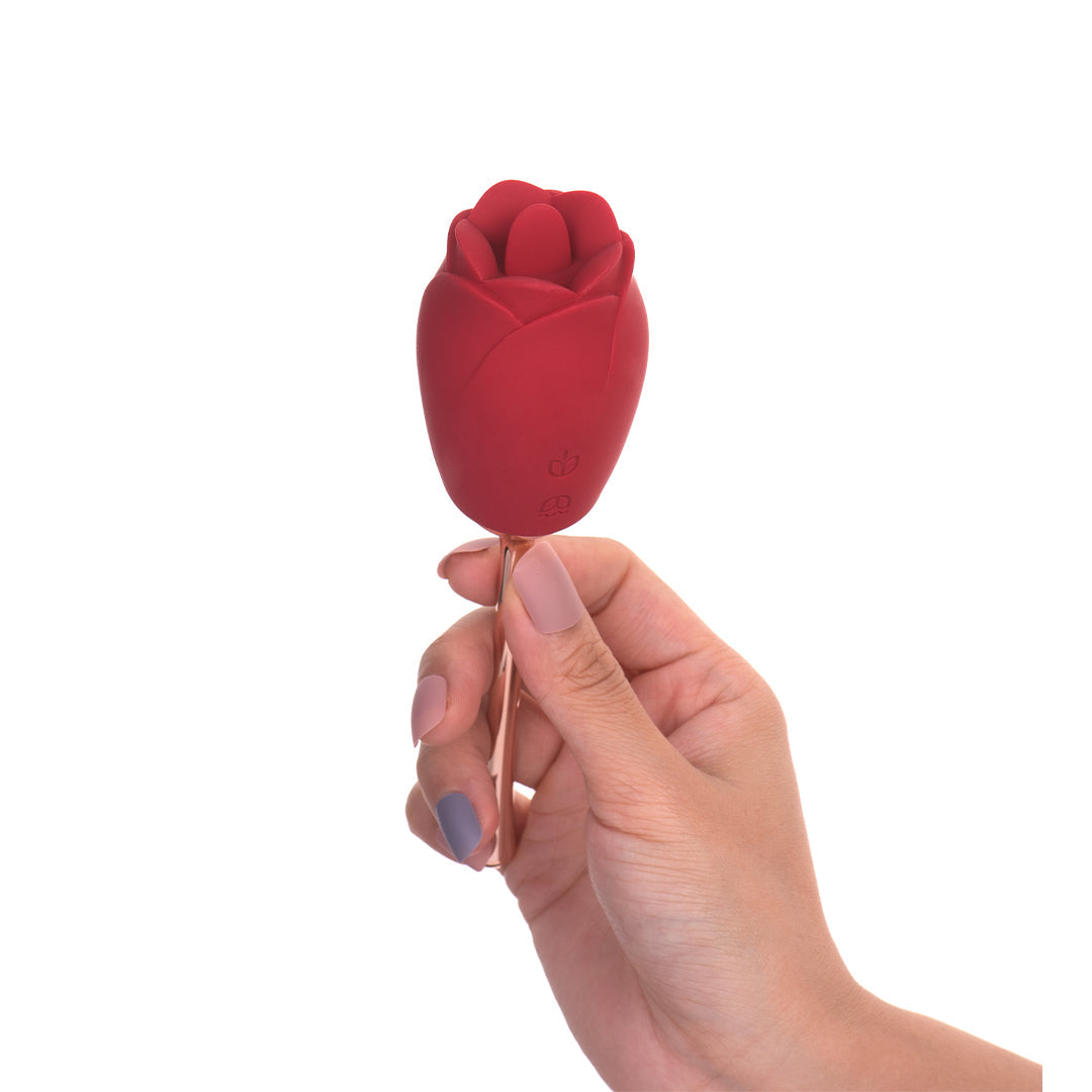 ENIGMA - Rose Vibrator Tongue Clitoris Stimulate Sexy Toy for Women