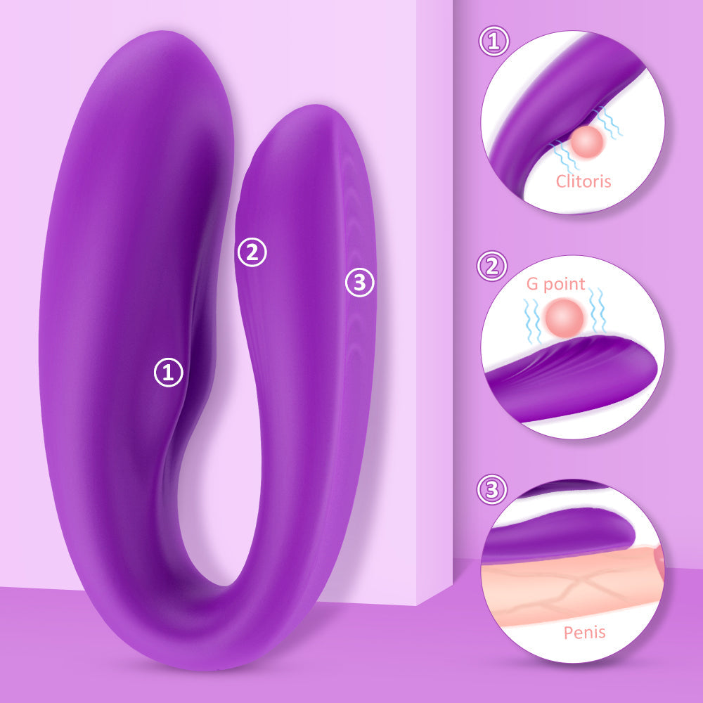 Leatrice clit and g-spot stimulator couple vibrator