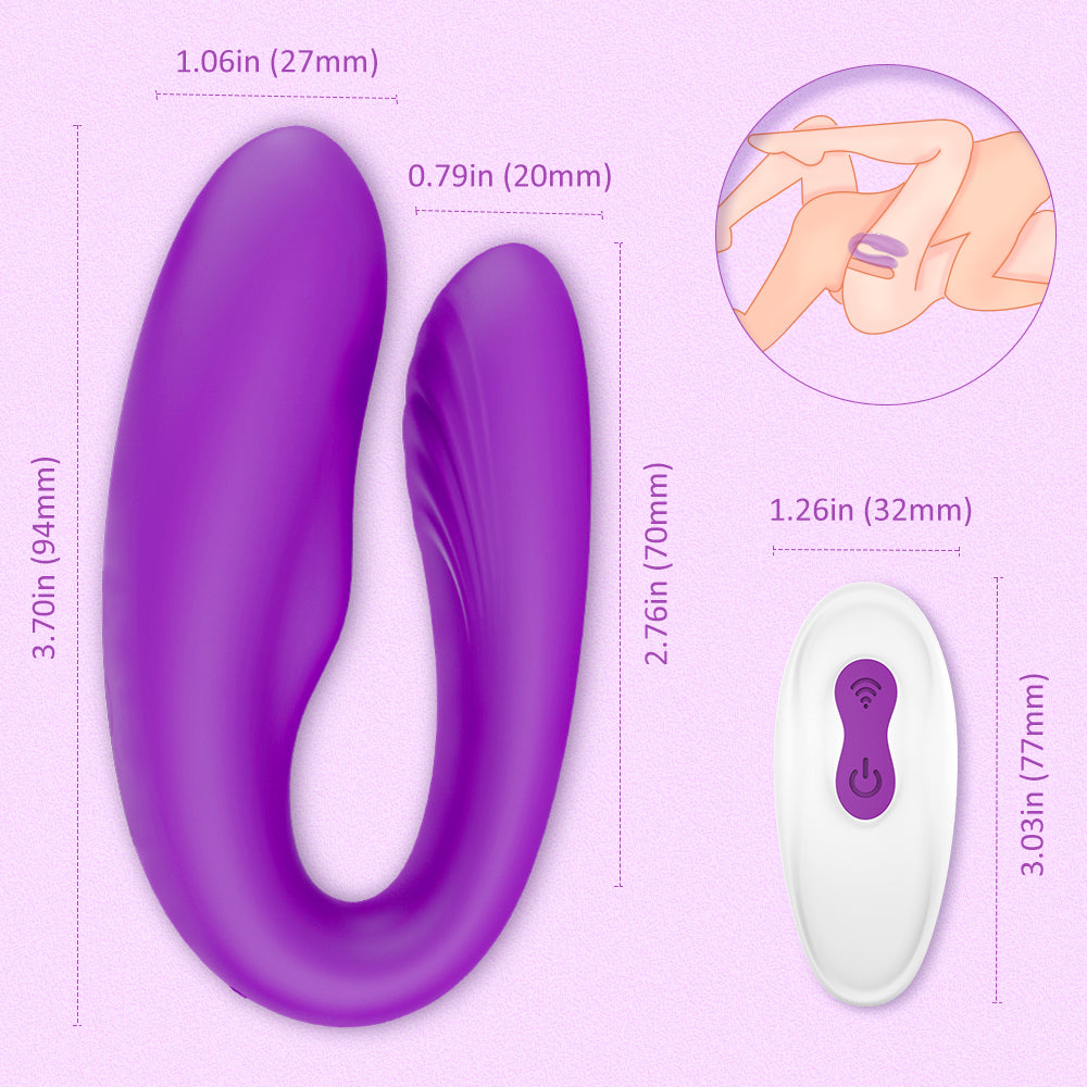 Leatrice clit and g-spot stimulator couple vibrator